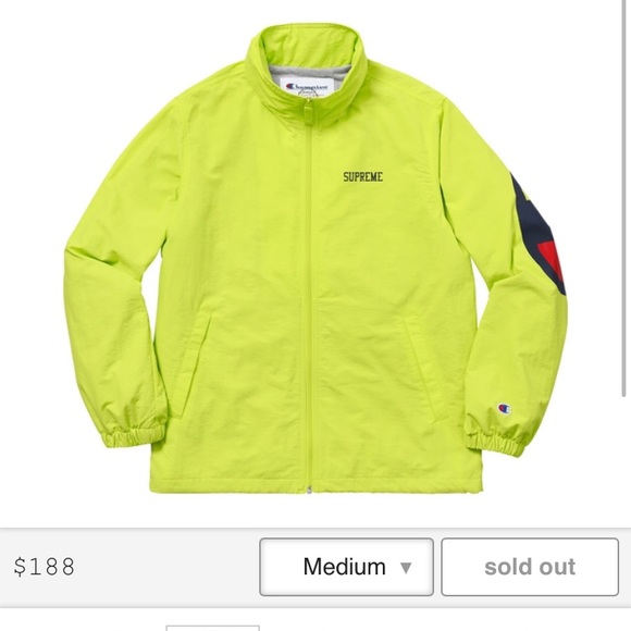 champion x supreme track jacket